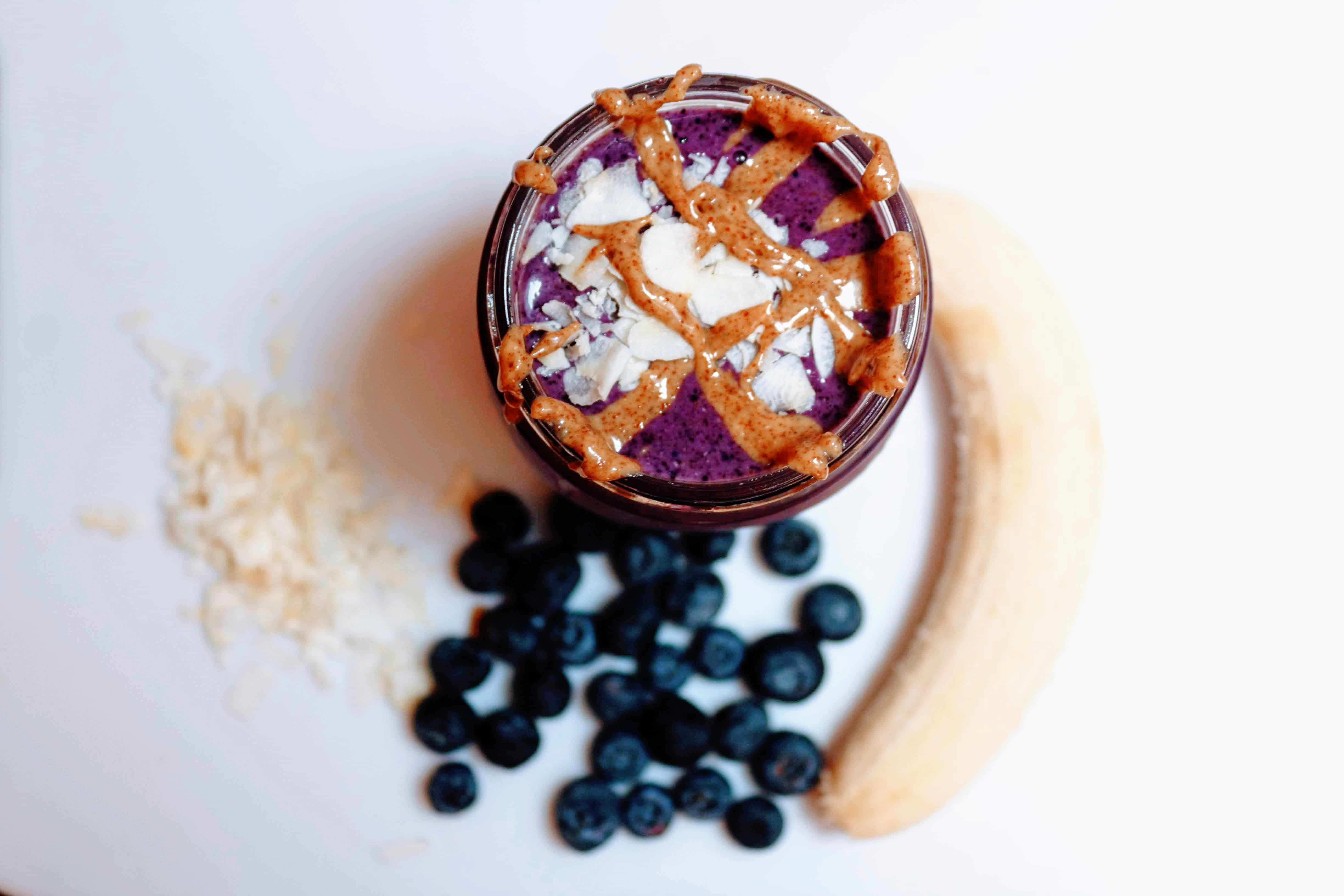 Blueberry Banana Protein Smoothie