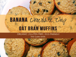 Banana Chocolate Chip Oat Bran Muffins