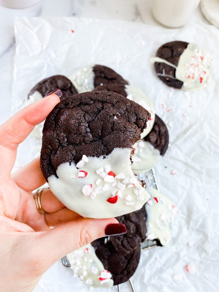 White-Chocolate-Dipped-Peppermint-Chocolate-Cookies