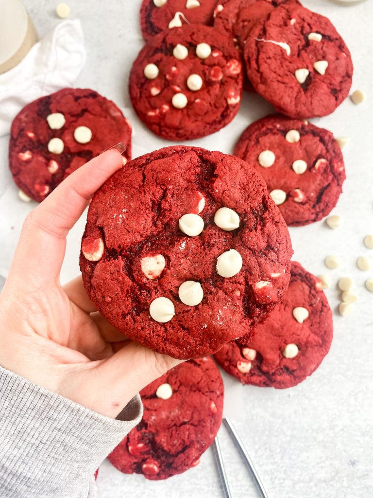 red velvet crinkle cookies cake mix