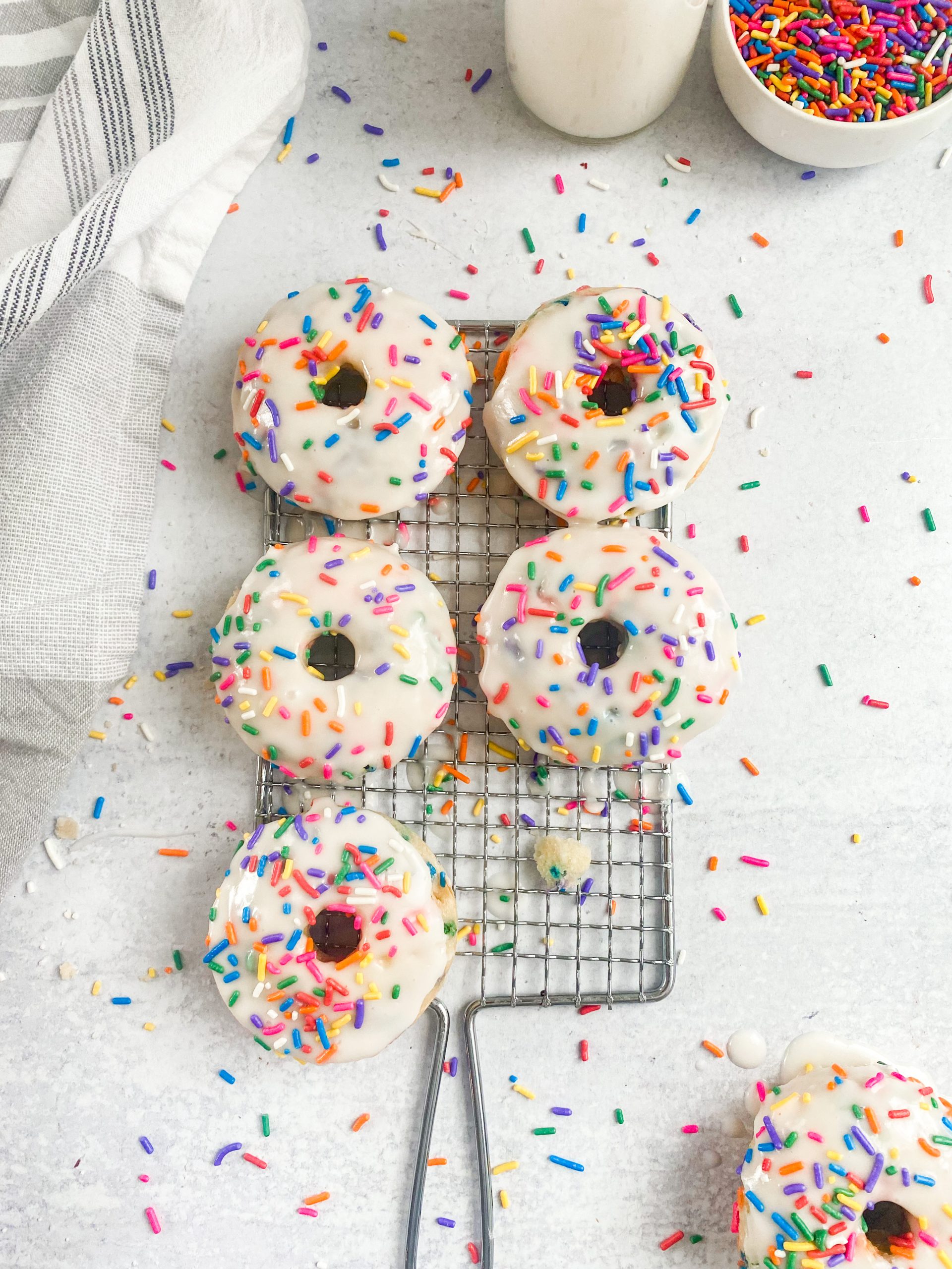 Baked Funfetti Donuts - Caitlin's Table