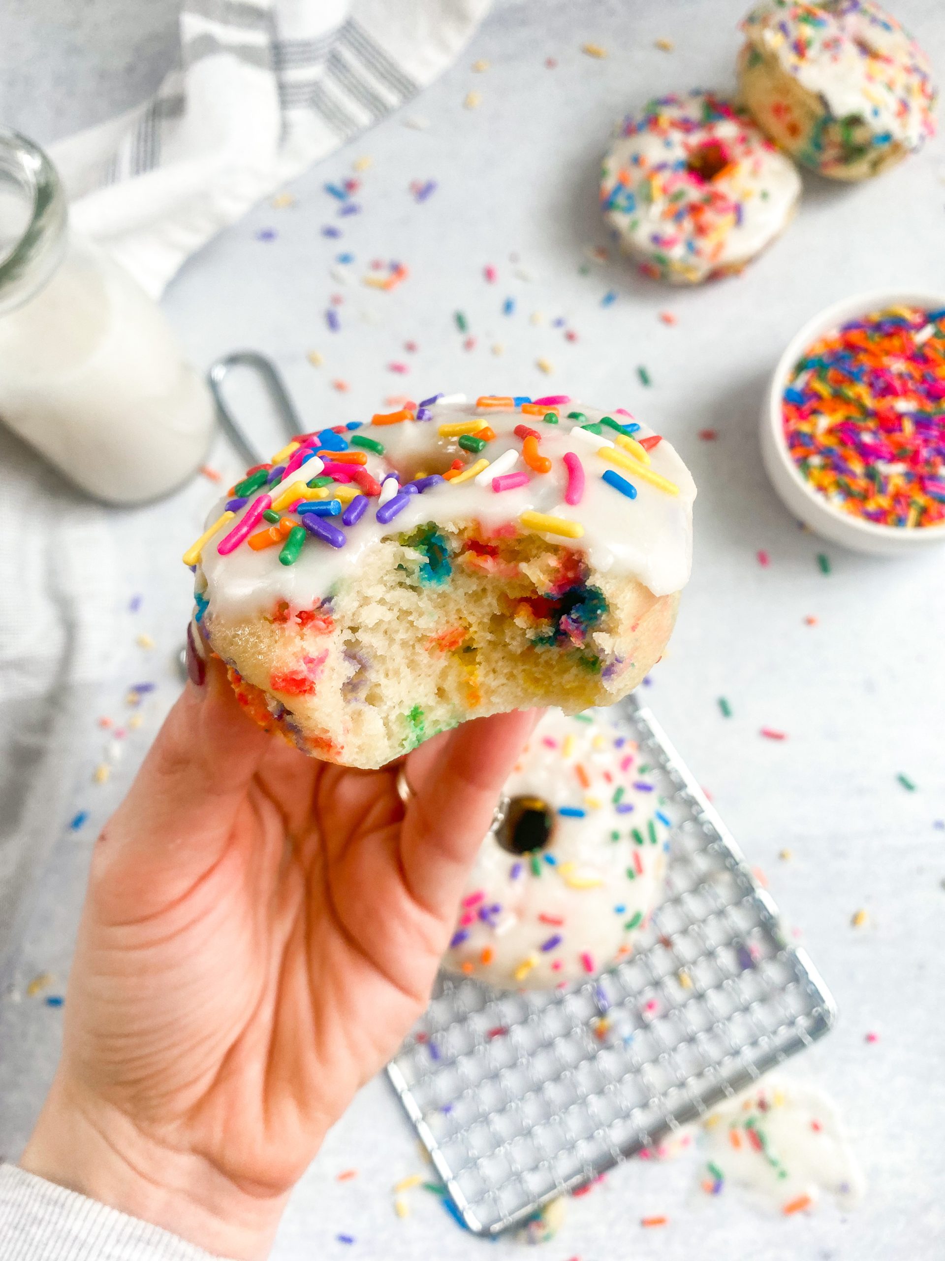 Baked Funfetti Donuts Caitlin S Table