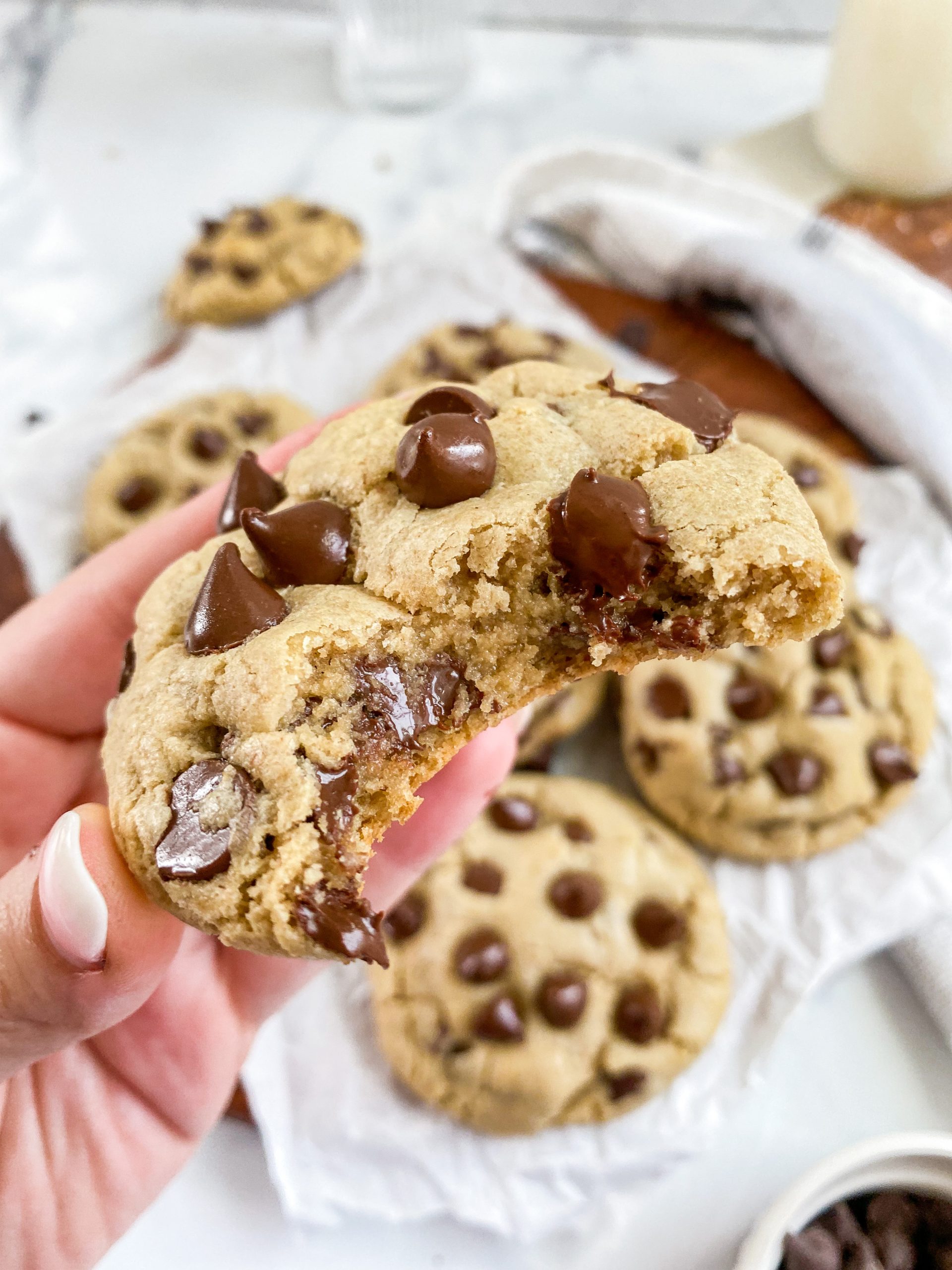 Oat Flour Chocolate Chip Cookies - Caitlin's Table