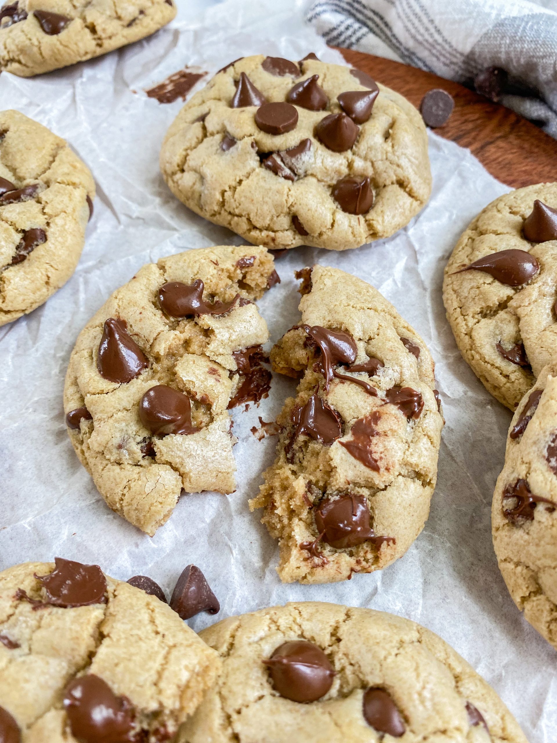 Oat Flour Chocolate Chip Cookies - Caitlin's Table