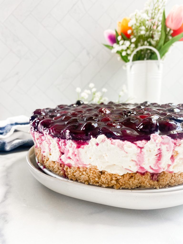 No-Bake-Blueberry-Cheesecake