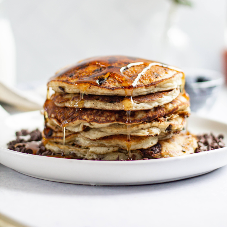 Vegan-Chocolate-Chip Banana-Pancakes