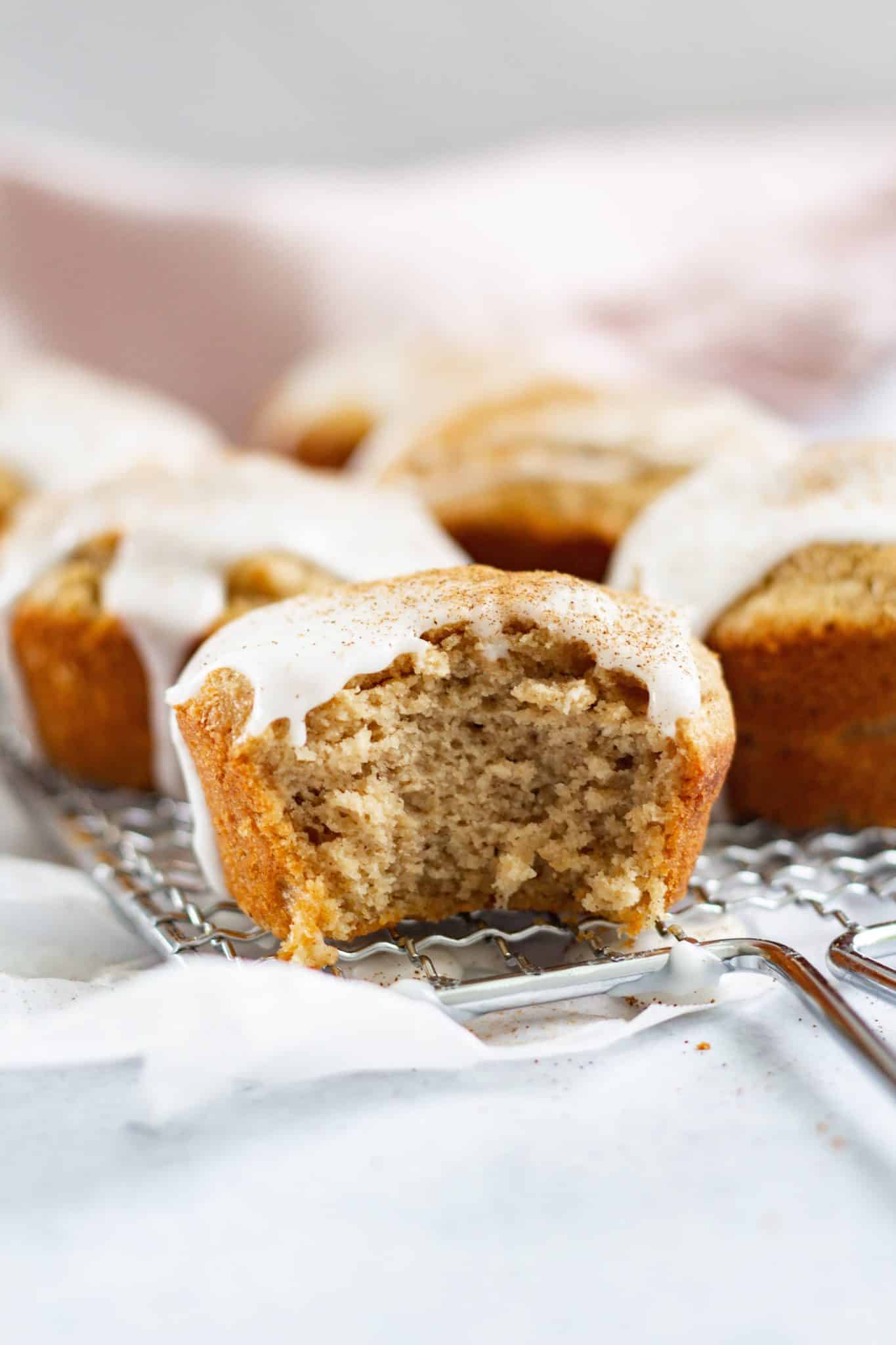 Protein Cinnamon Roll Muffins Caitlins Table