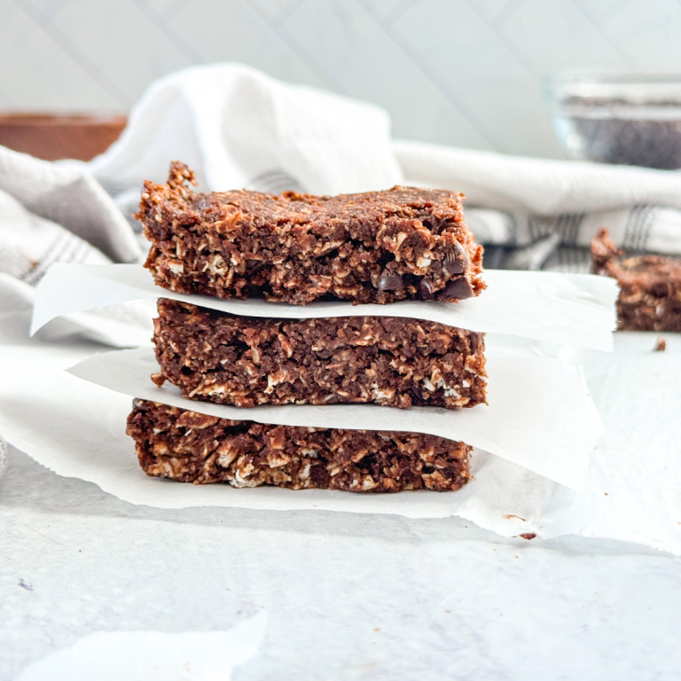 Chocolate-almond-oat bars