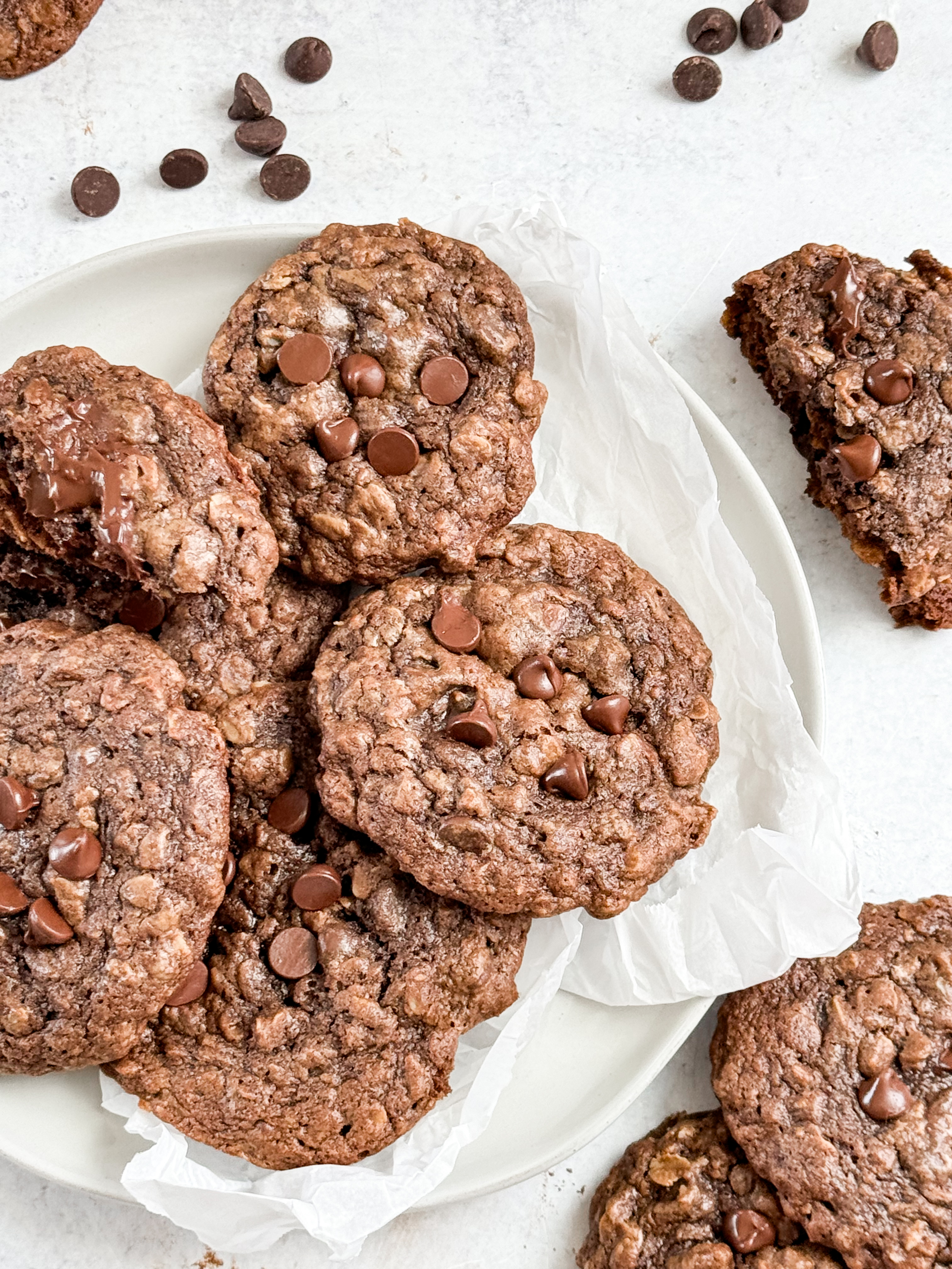 Double-Chocolate-Oatmeal-cookies