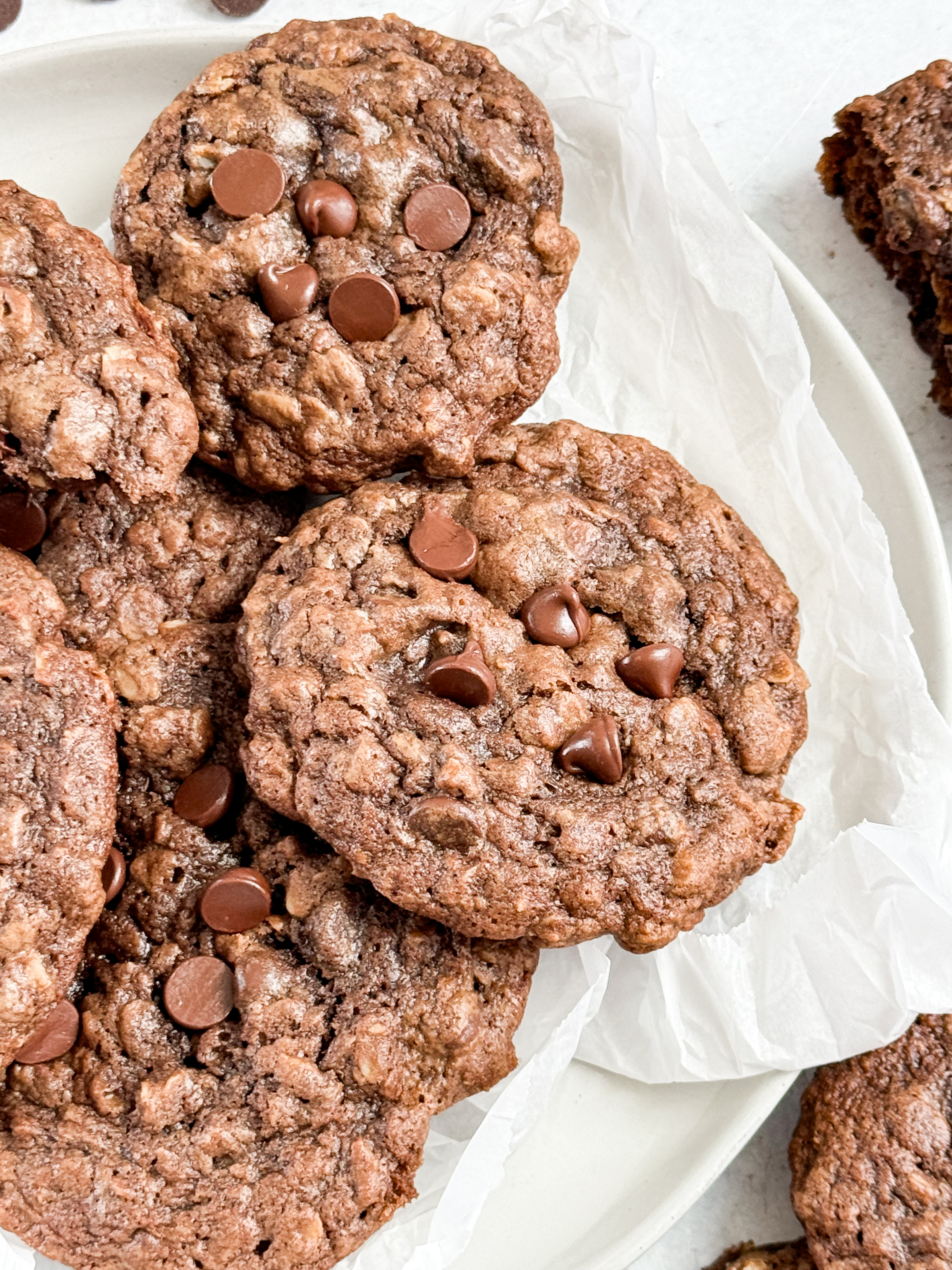 Double-Chocolate-Oatmeal-cookies