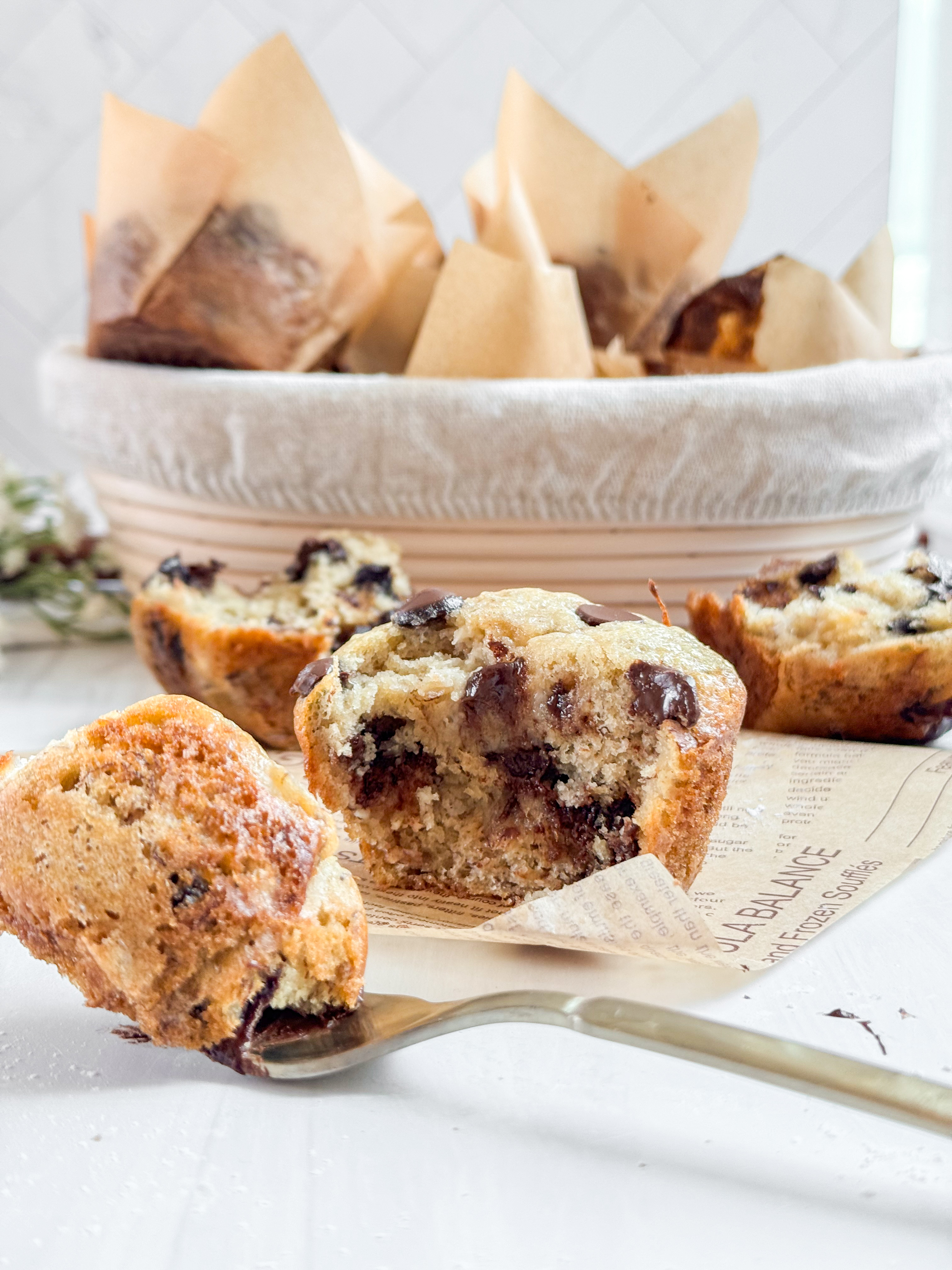 Banana-Chocolate-Chip-Muffins