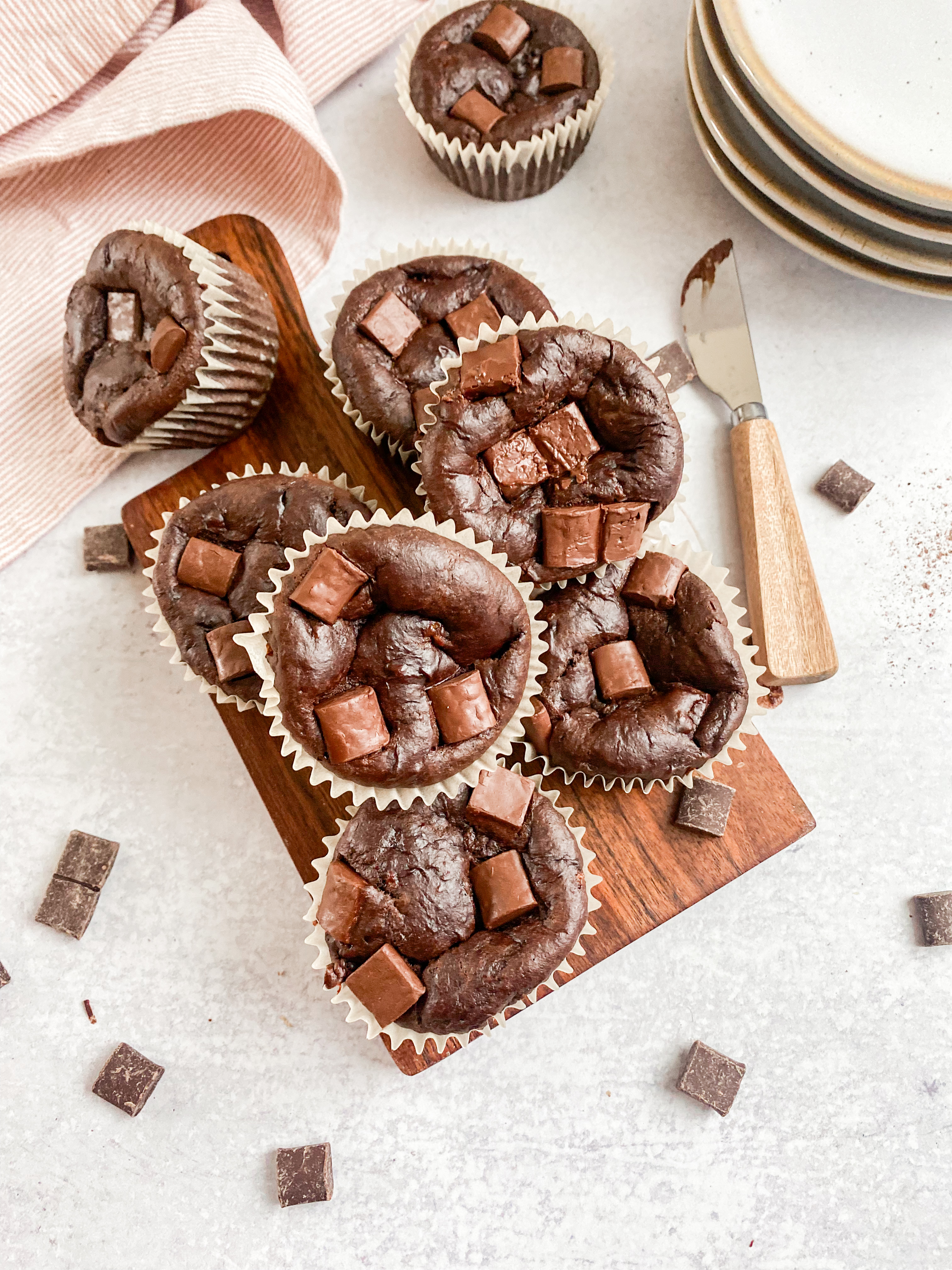 Easy-protein-chocolate-muffins