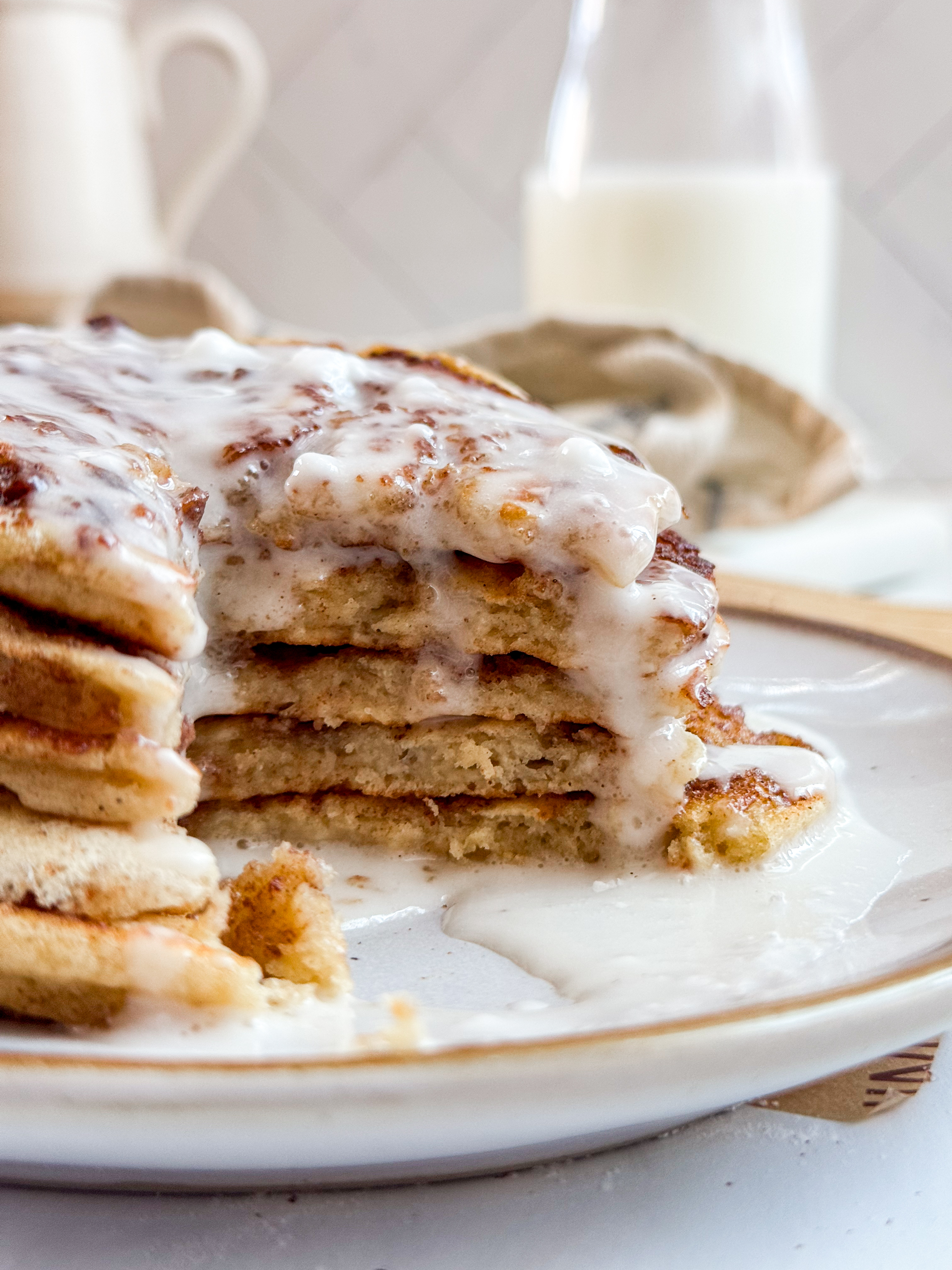 cottage-cheese-cinnamon-roll-pancakes