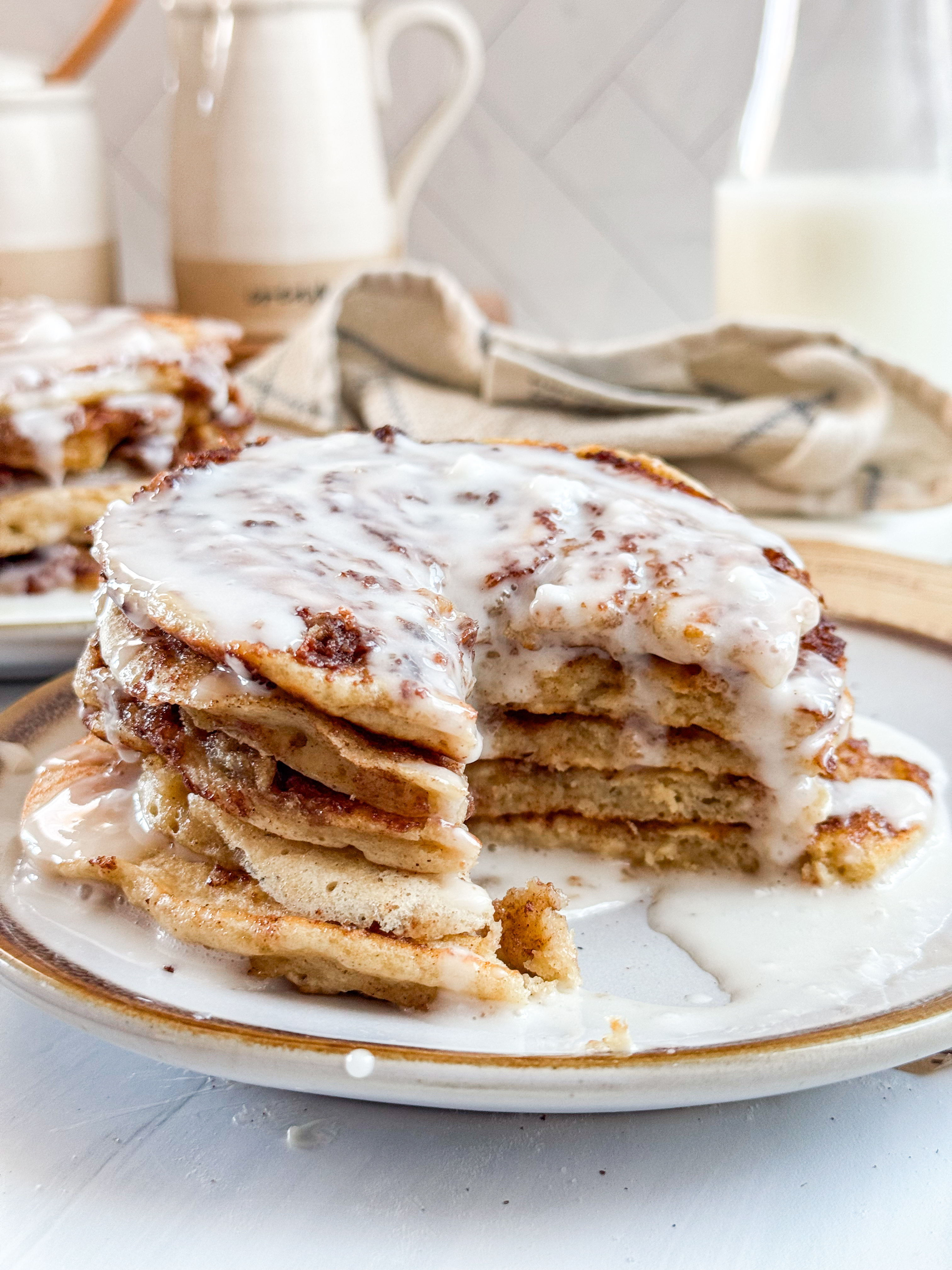 cottage-cheese-cinnamon-roll-pancakes