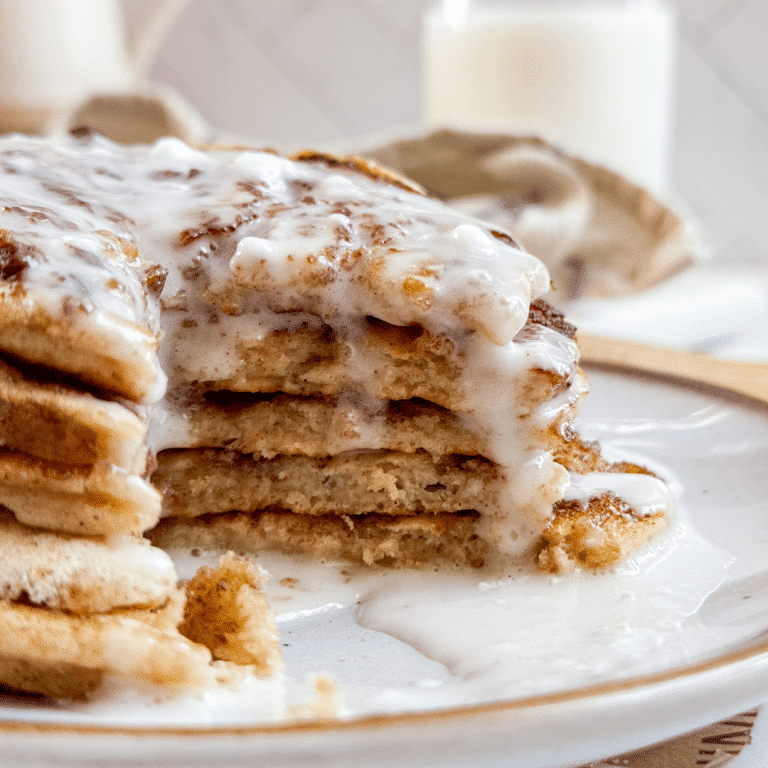 cottage-cheese-cinnamon-roll-pancakes